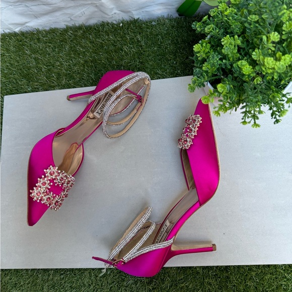 BADGLEY MISCHKA Saint Elegant 2 Piece with Ankle Strap size 7 - Picture 9 of 13